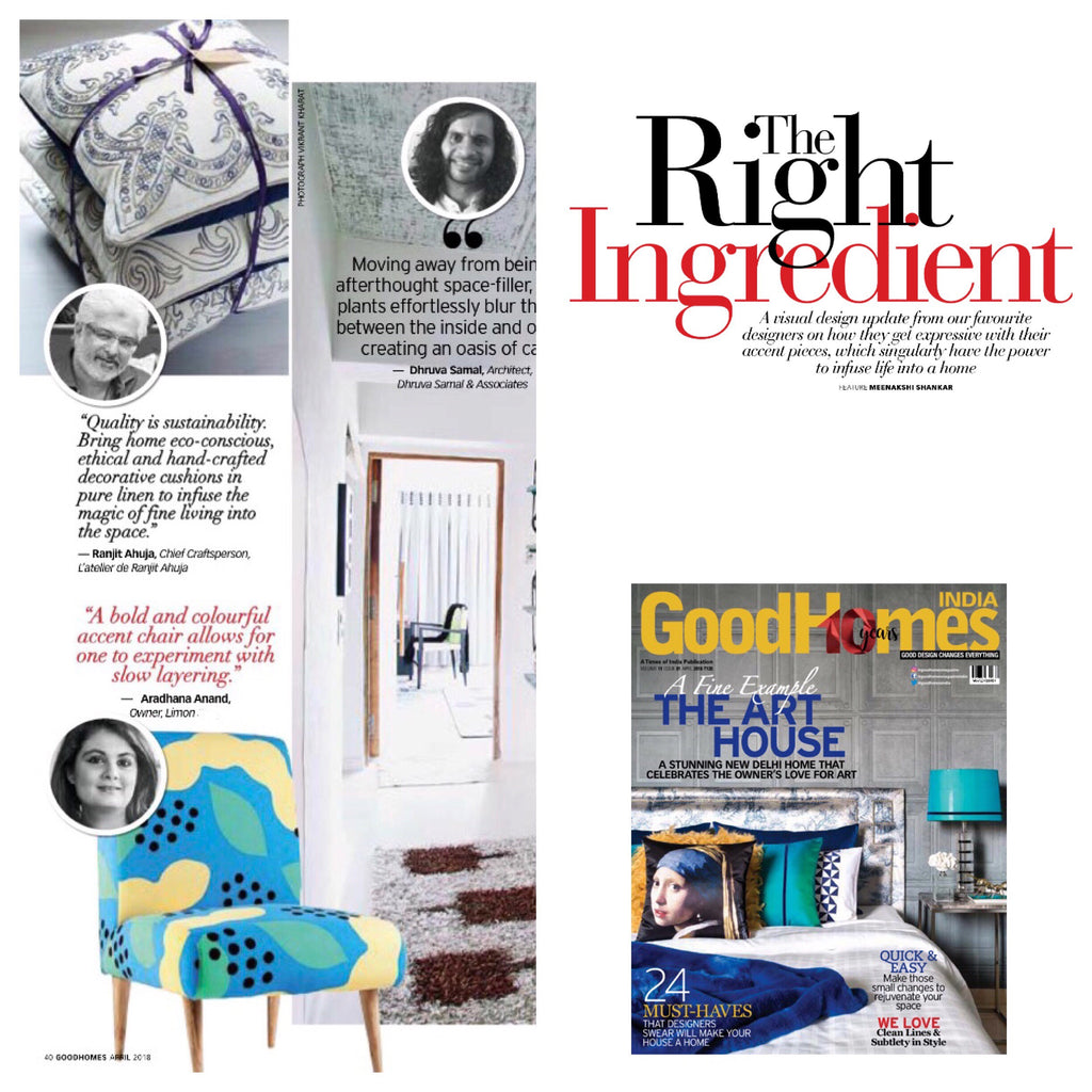 GoodHomes India | March 2018 issue | The Right Ingredient